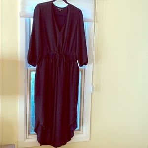 James Perse Black Silk Maxi Dress